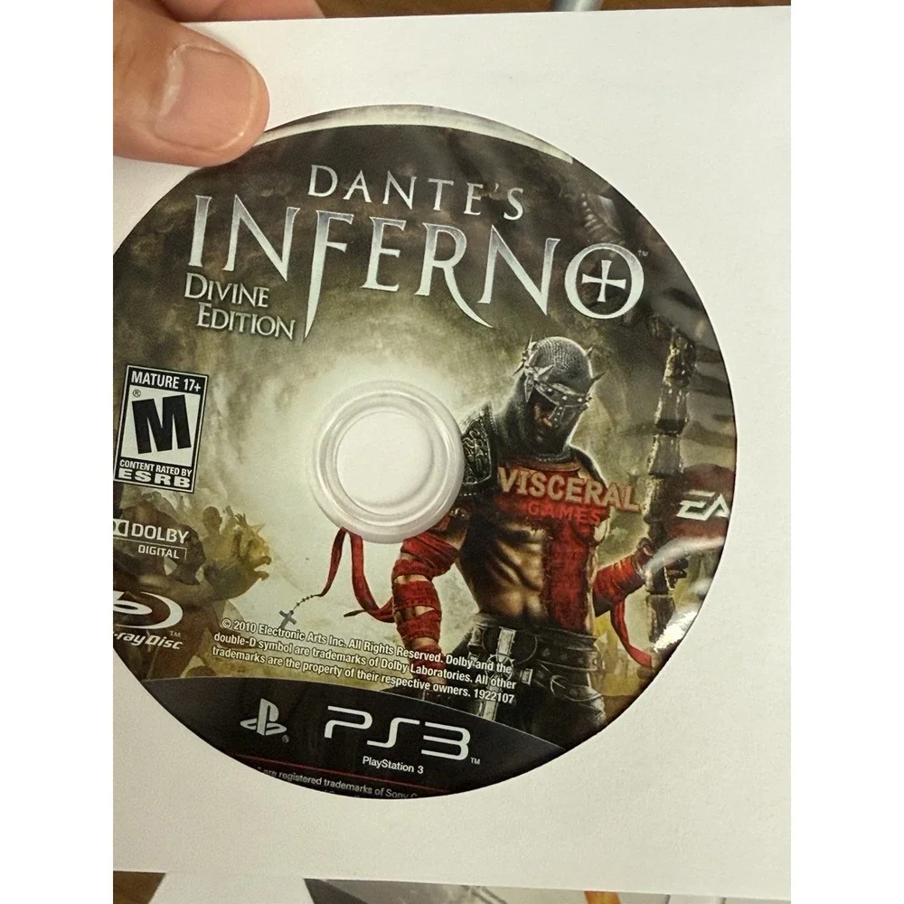 PS3 Games Disc Only Lot Of 5, Dishonored, God Of War, Infamous, Demons Souls